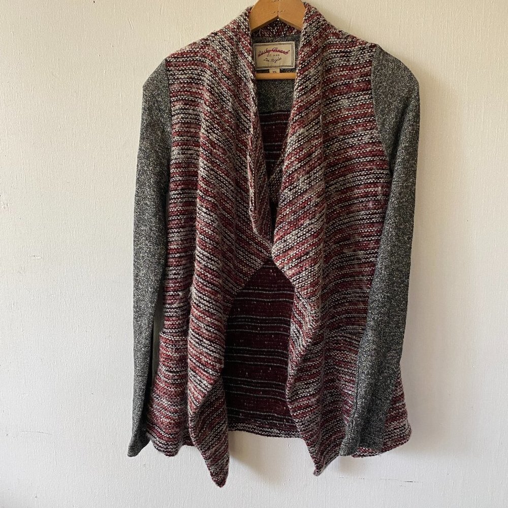 Lucky Brand Southwestern Cardigan Womens XS Sweater Open Front Wool Blend Boho